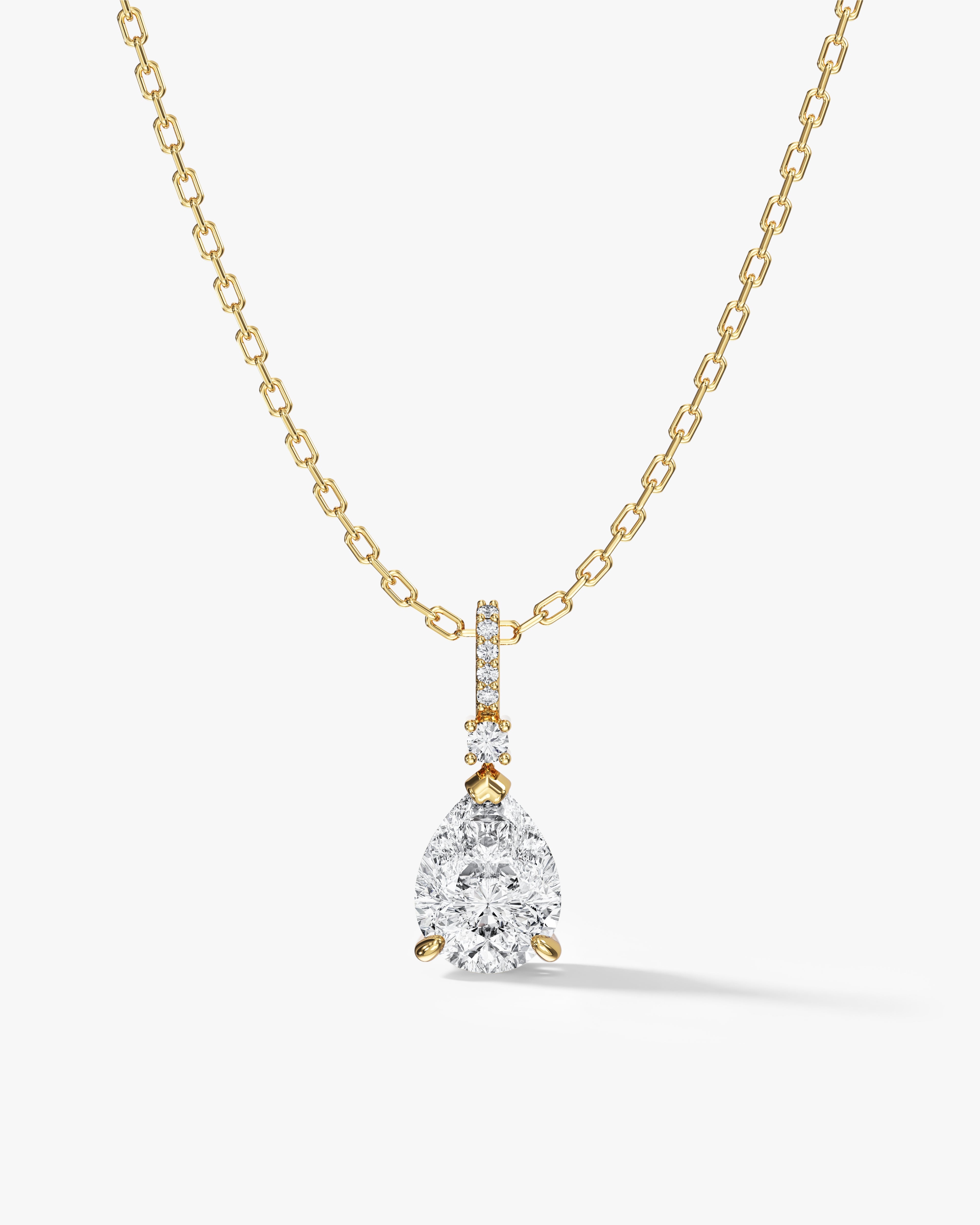 Teardrop Pave Necklace
