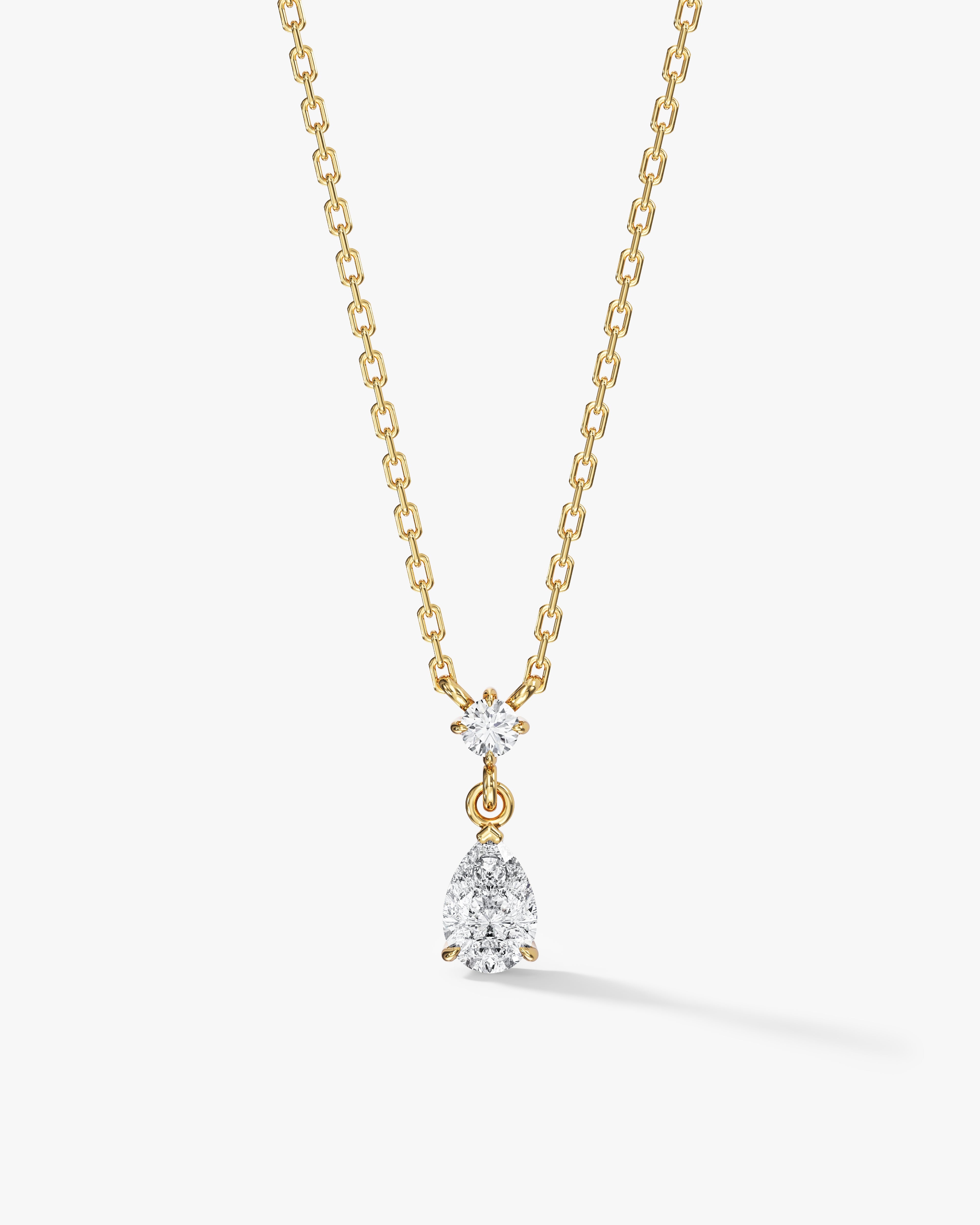 Falling Teardrop Necklace