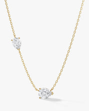 Double Teardrop Trail Necklace