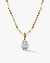 Teardrop Ball Chain Necklace