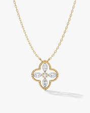 Milgrain Clover Necklace