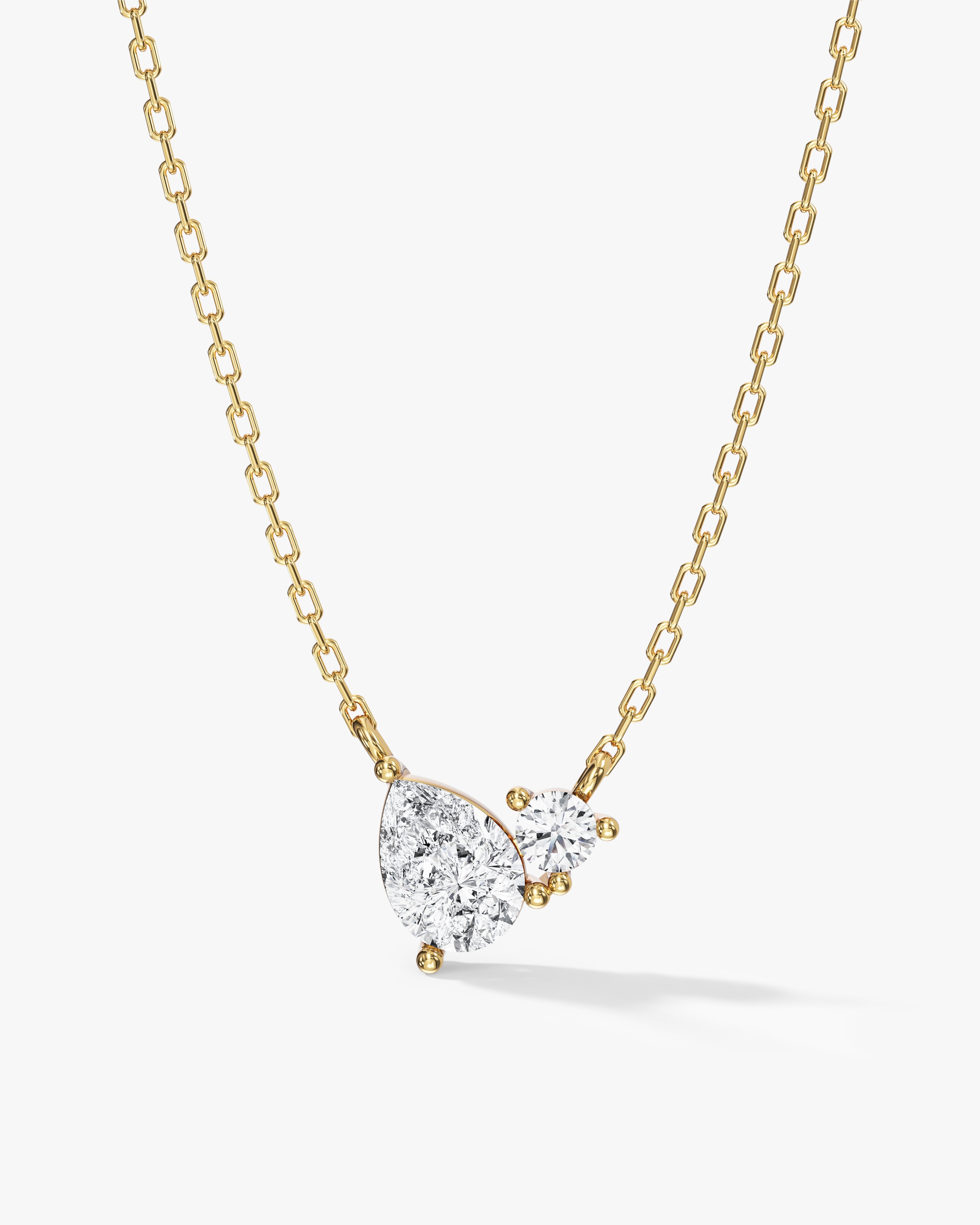 Teardrop Cluster Necklace