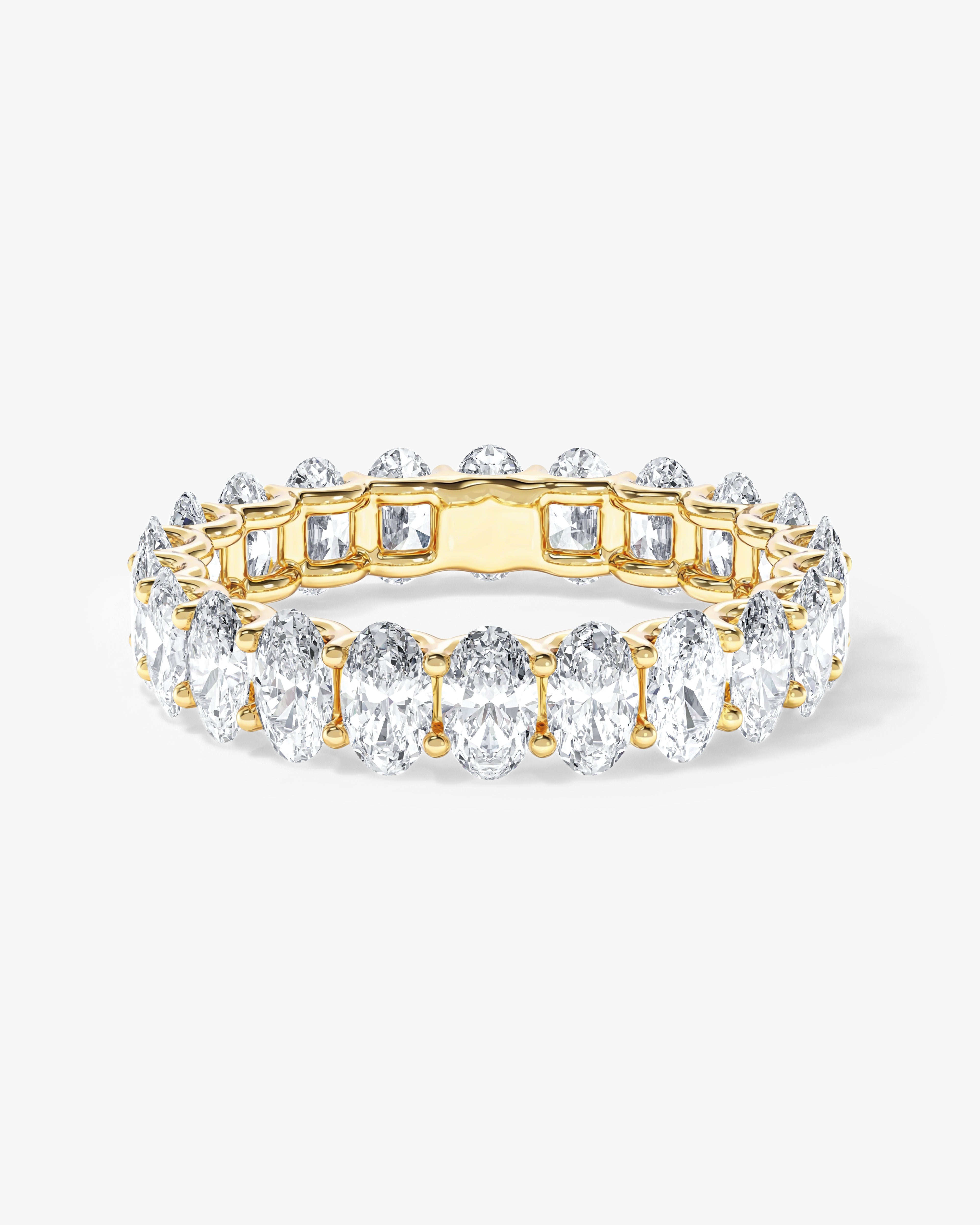 U-Prong Oval Eternity Band (5.00 CT TW)
