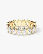 Bezel Oval Eternity Band (4.00 CT TW)
