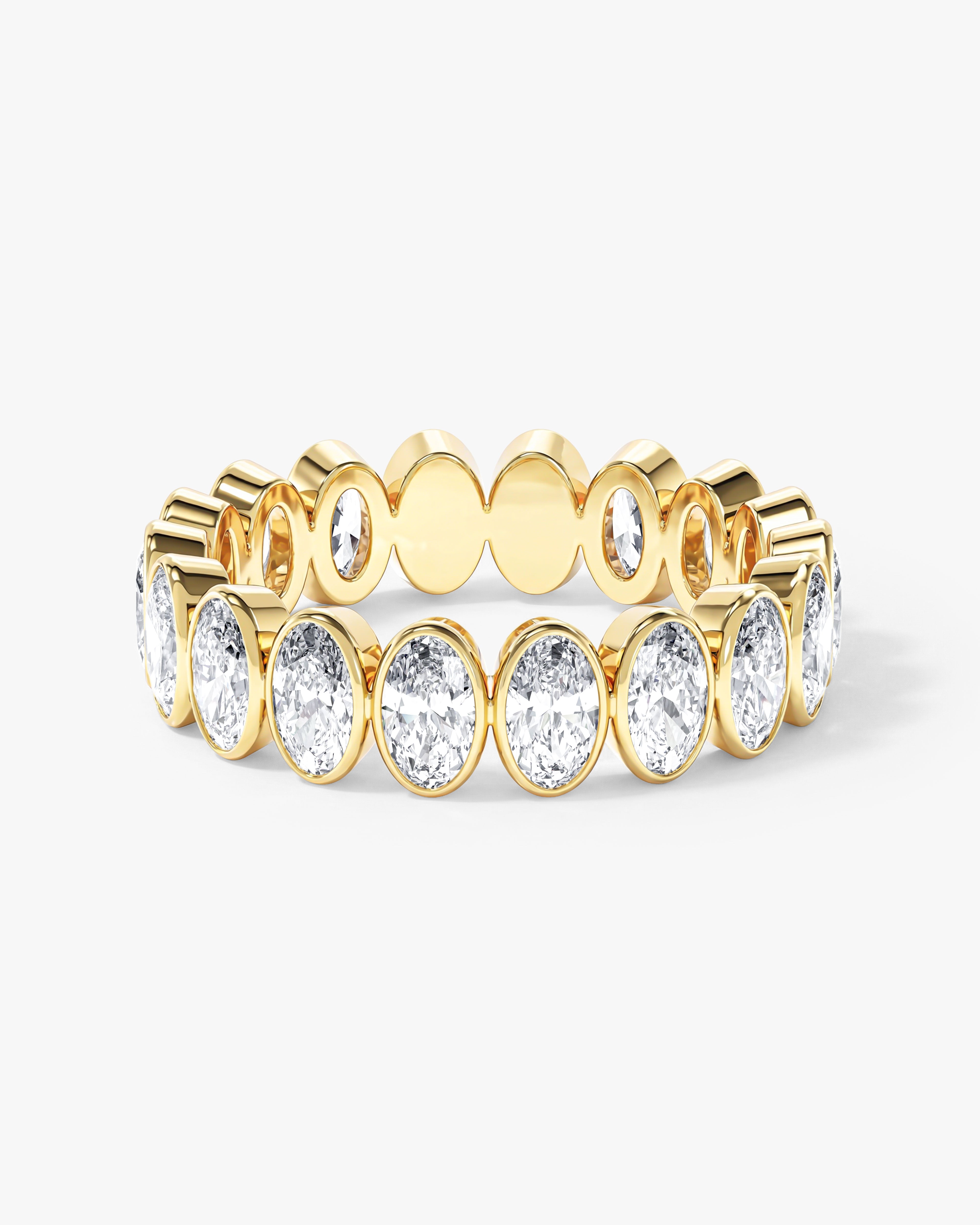 Bezel Oval Eternity Band (4.00 CT TW)