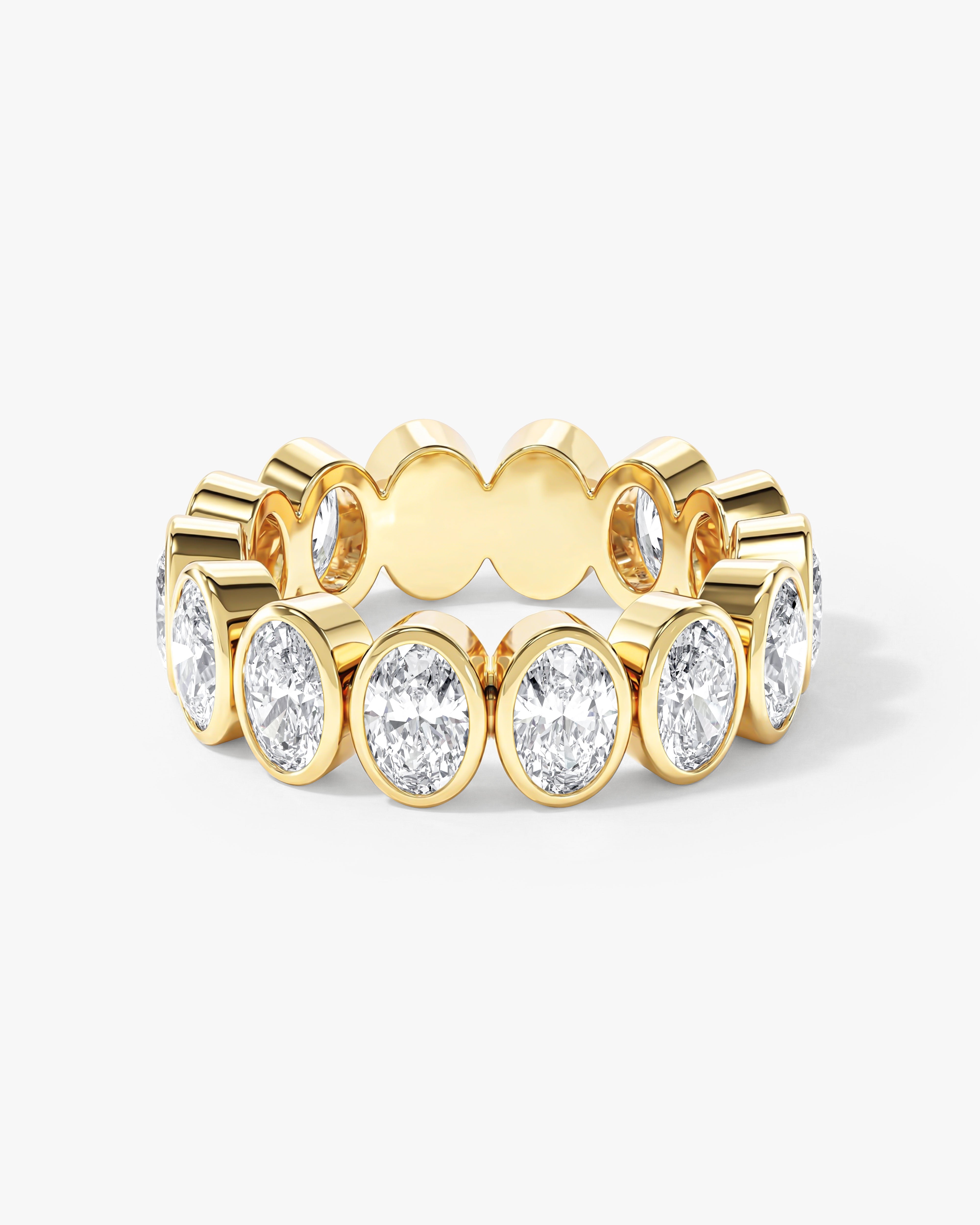 Bezel Oval Eternity Band (6.50 CT TW)
