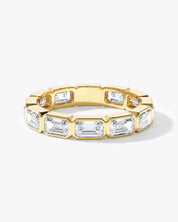 East-West Bezel Emerald Eternity Band (3.50 CT TW)