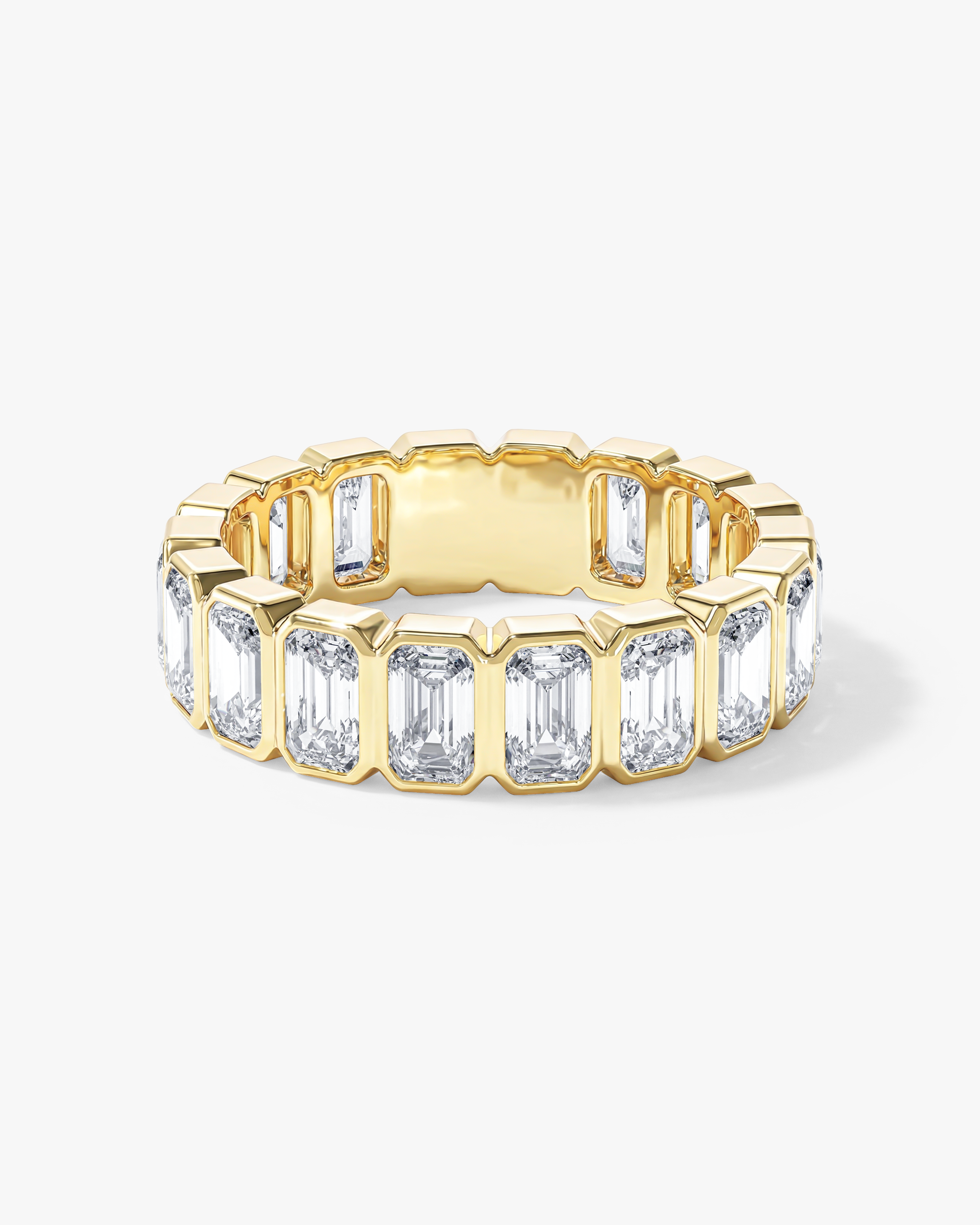 Bezel Emerald Eternity Band (5.00 CT TW)