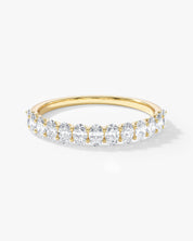 U-Prong Oval Half Eternity Band (0.75 CT TW)