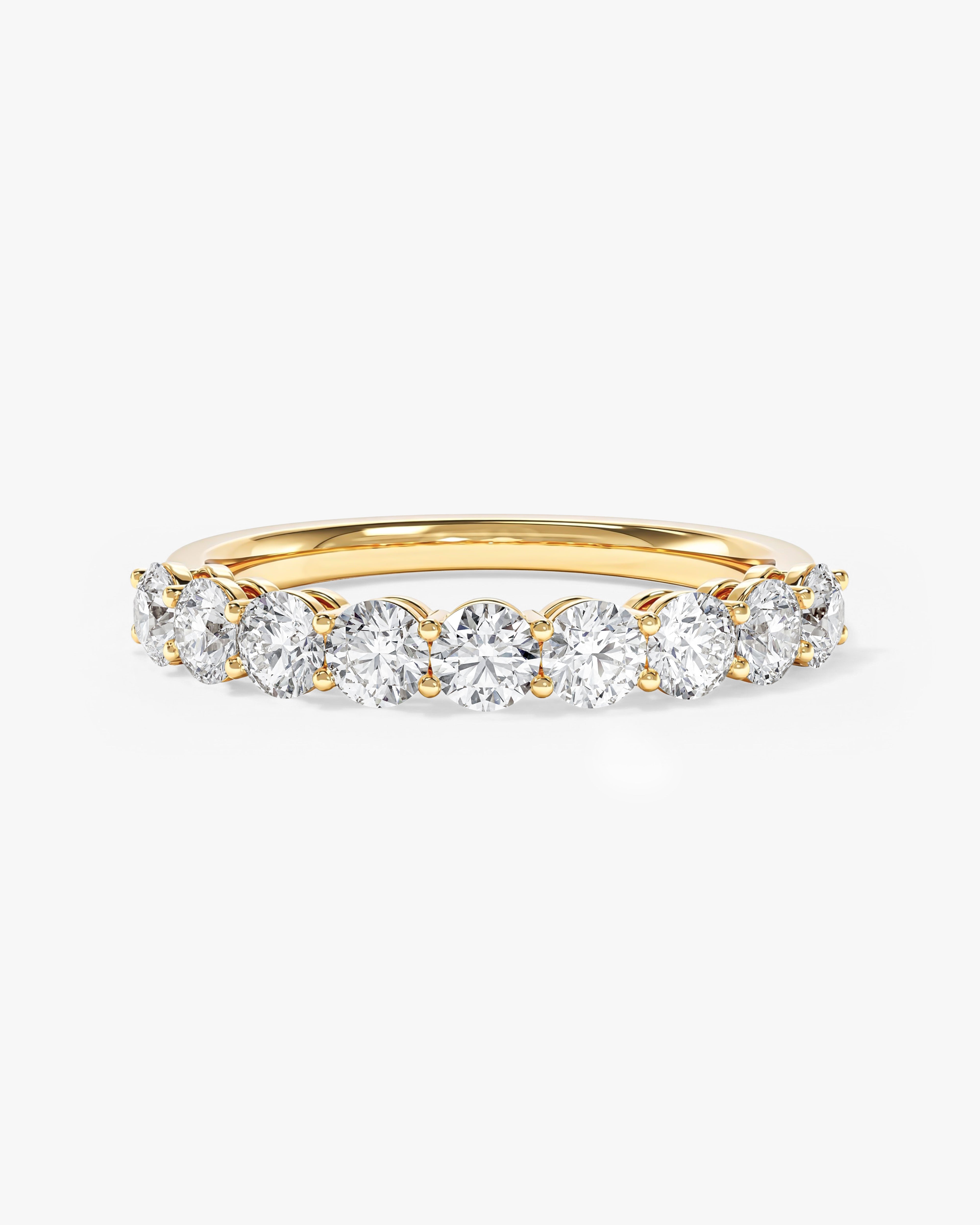 Shared Prong Half Eternity Band (1.00 CT TW)