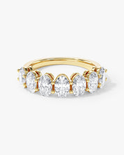 Shared Prong Oval Half Eternity Band (4.00 CT TW)