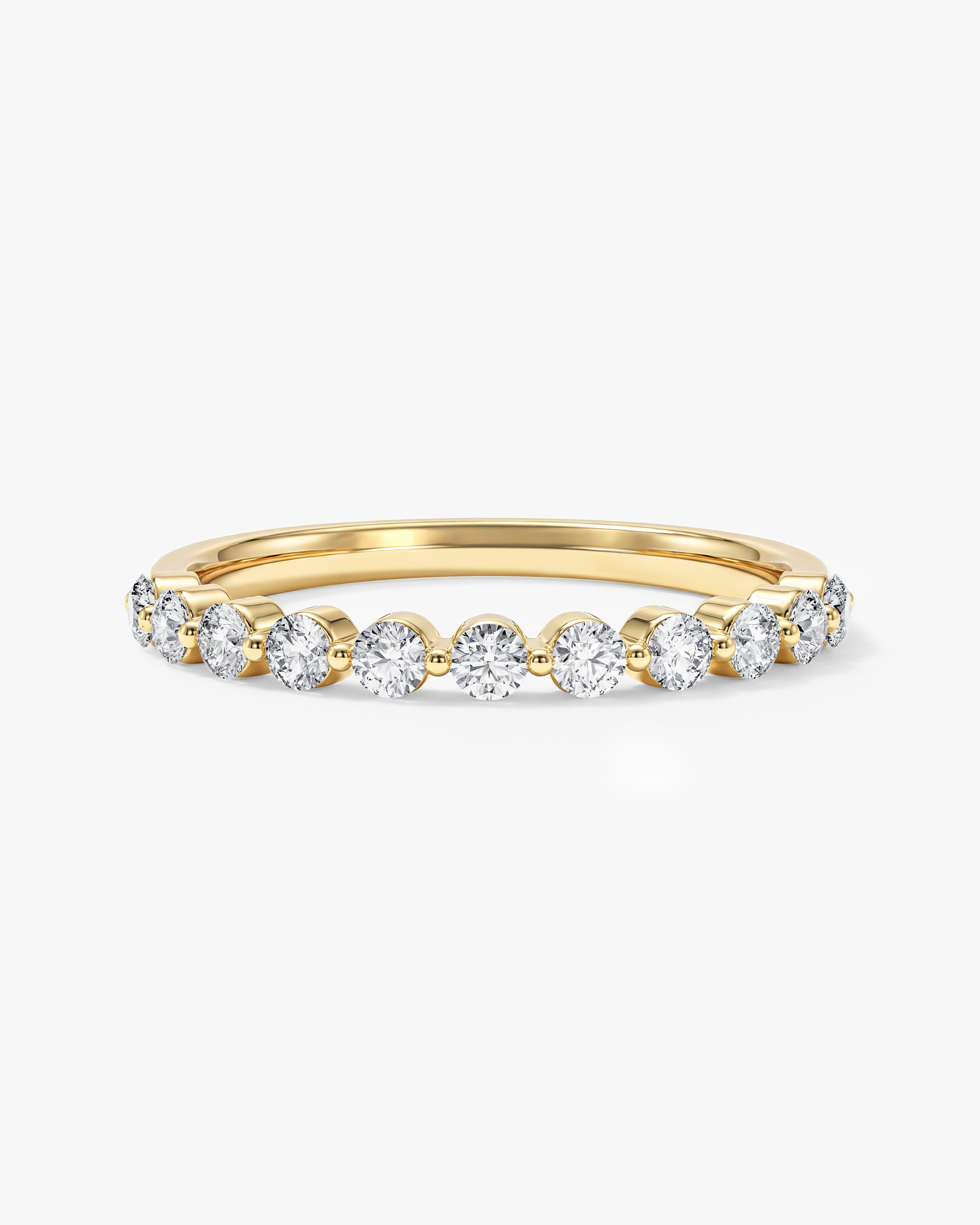 Single Prong Half Eternity Band (0.35 CT TW)
