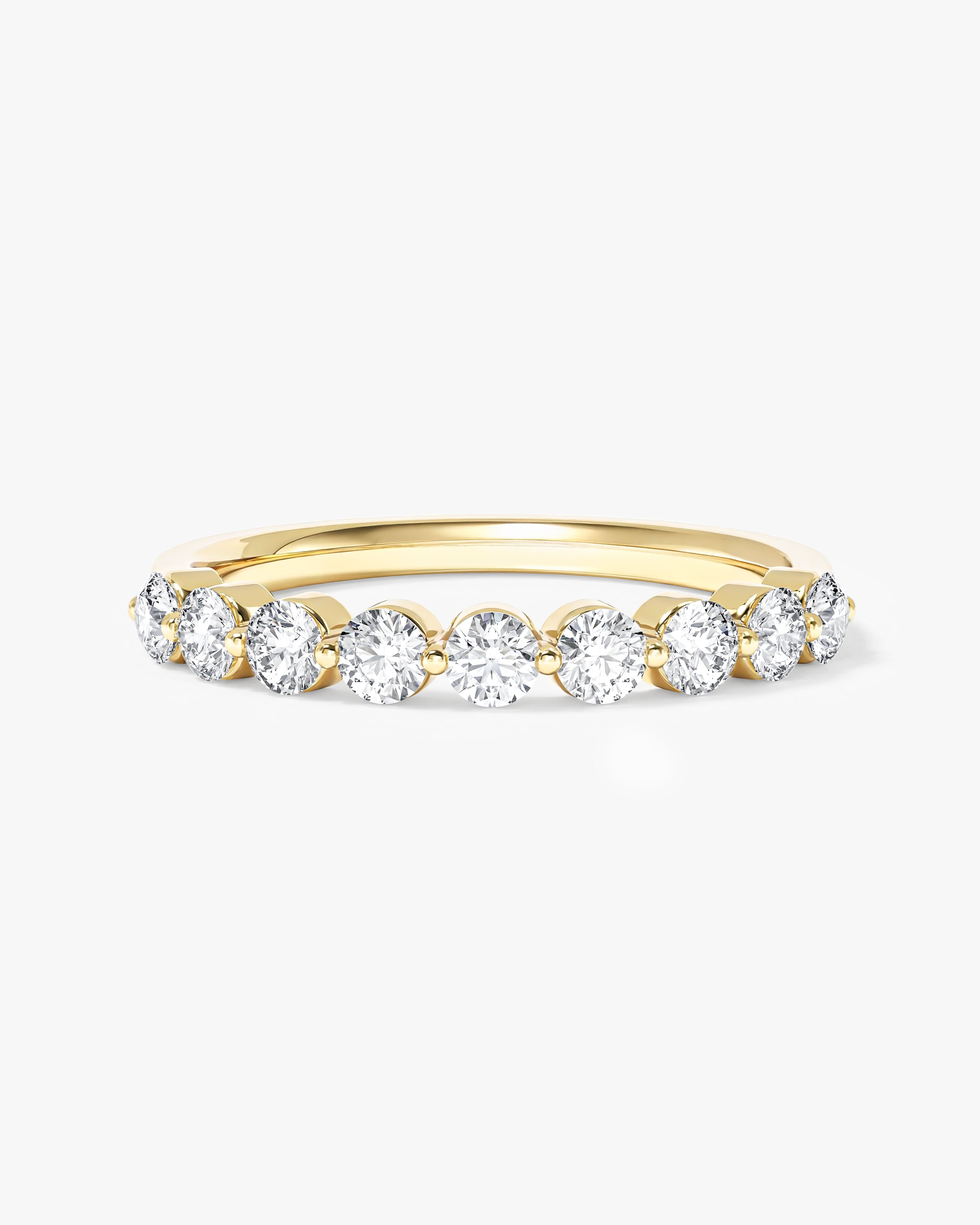 Single Prong Half Eternity Band (0.75 CT TW)