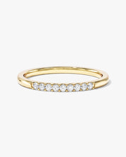 Minimalist Nine-Stone Wedding Band