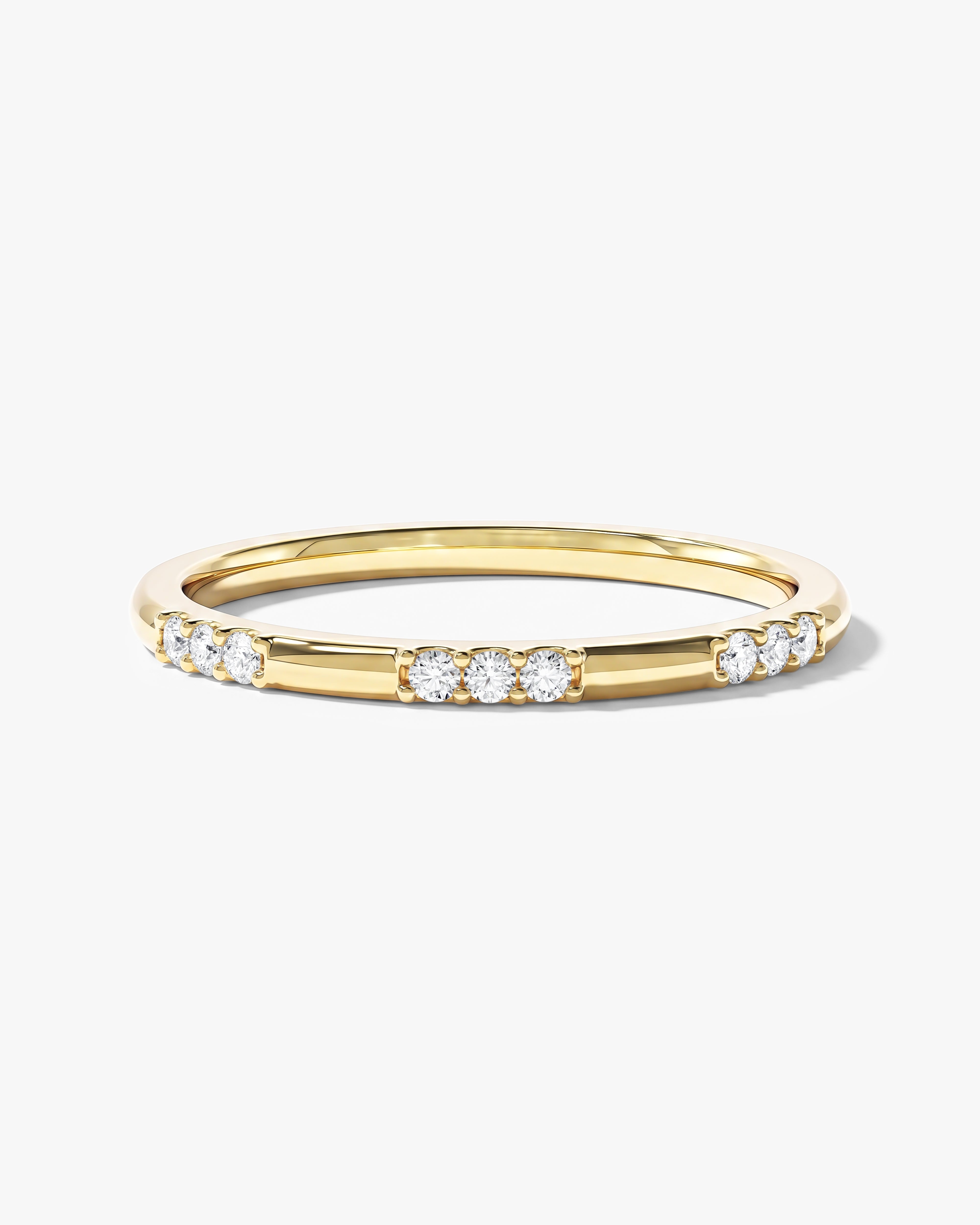 Dainty Nine-Stone Wedding Band