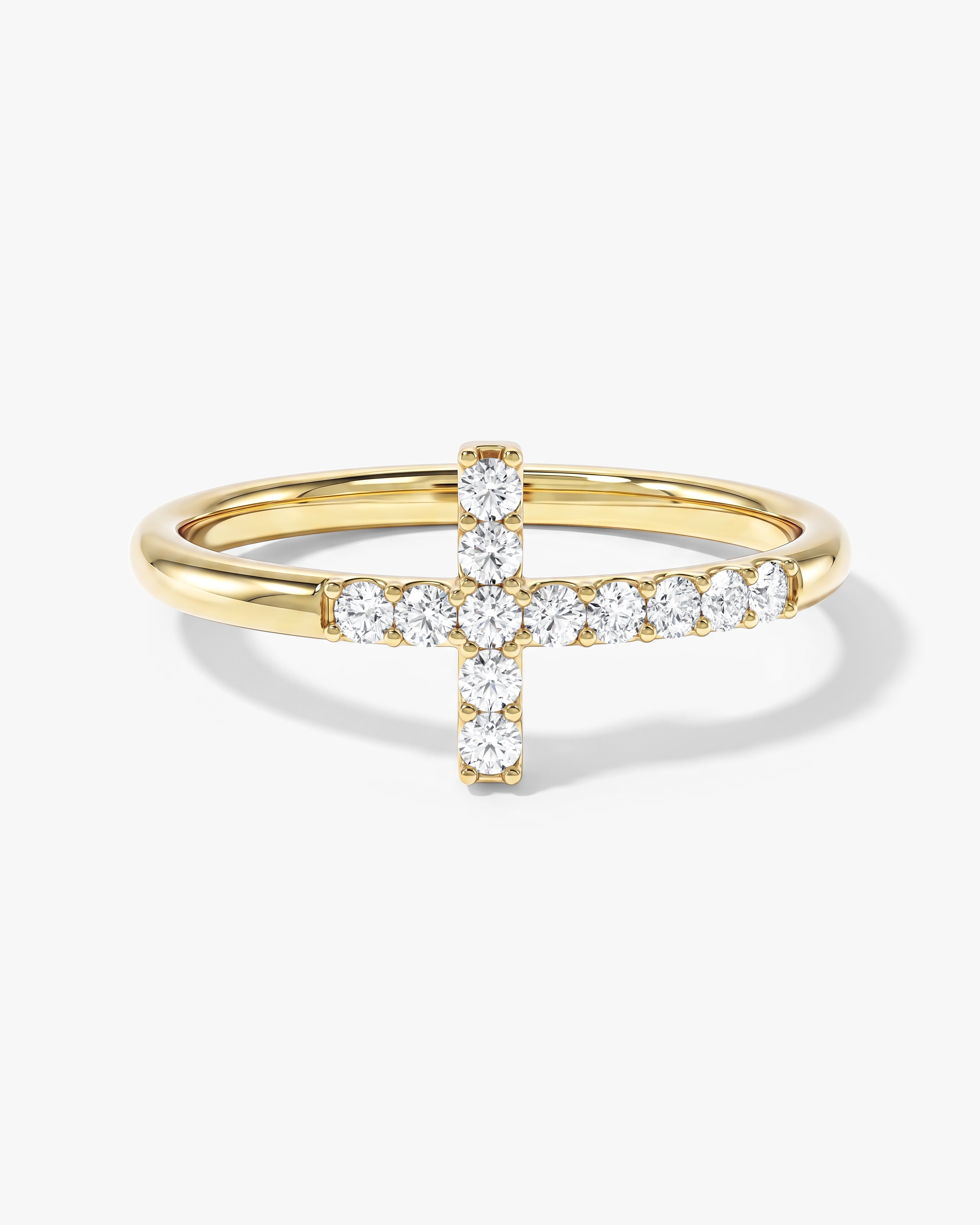 Cross Wedding Band