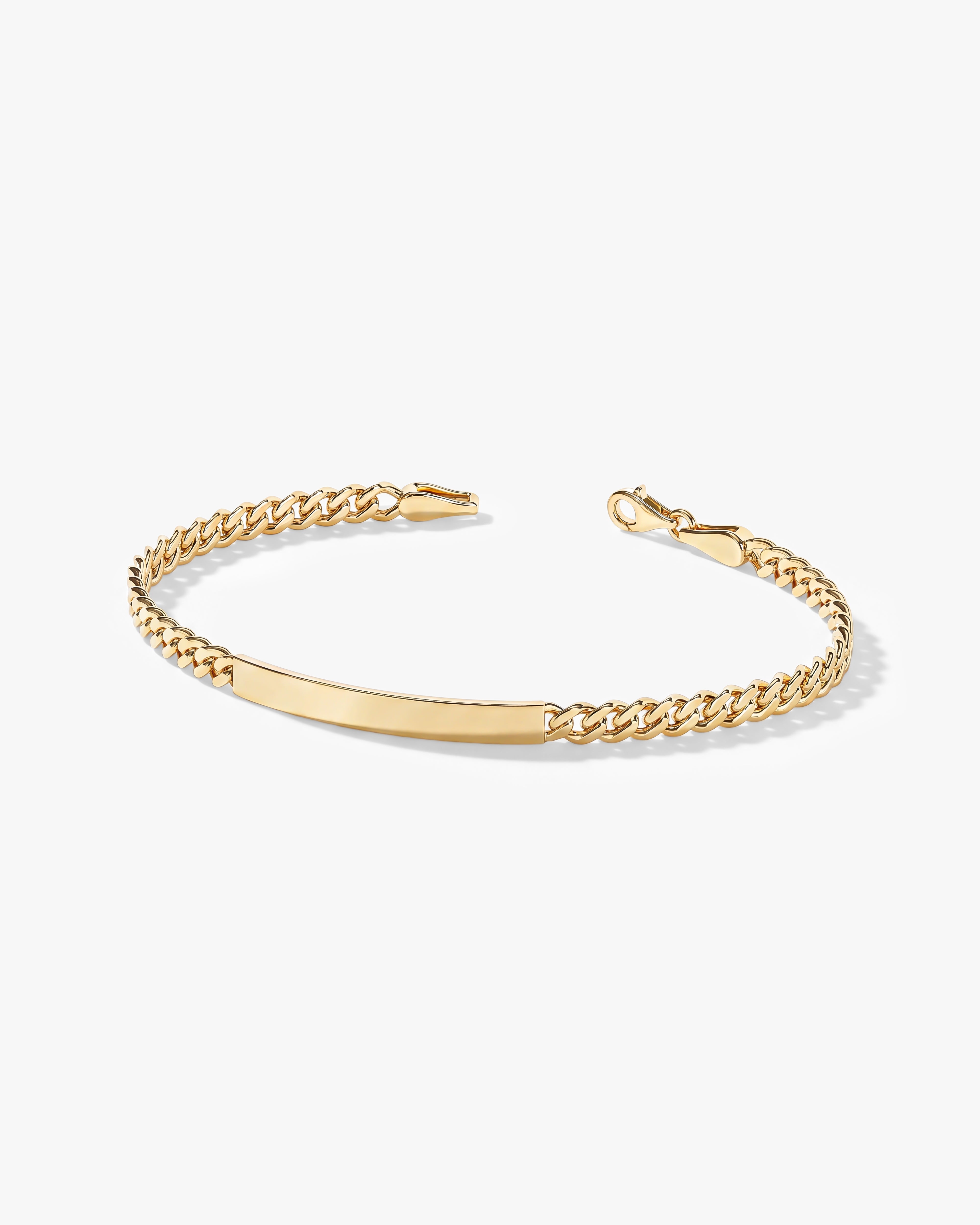 5.0mm Cuban Chain Tag Bracelet
