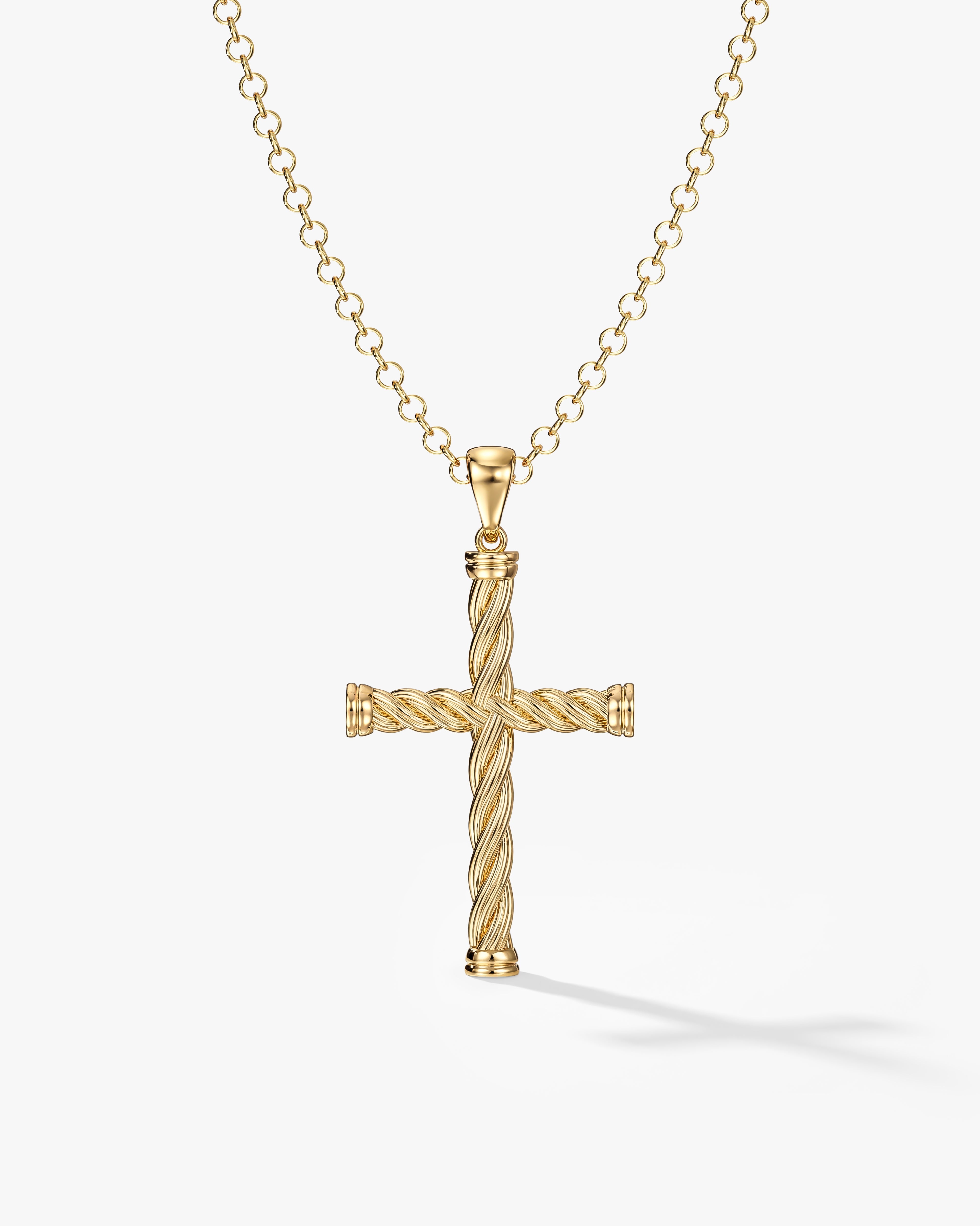 Twisted Cross Necklace