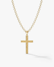 3.0mm Rolo Chain Cross Necklace