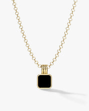 Onyx Square Necklace