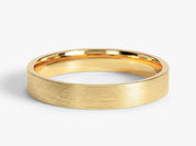 3mm Classic Flat Wedding Band - Matte Brushed
