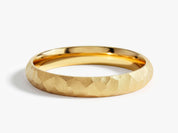 3mm Hammered Dome Wedding Band