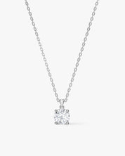 Round Cut Solitaire Pendant (1.00 CT)