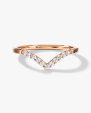 V-Shaped Wedding Band