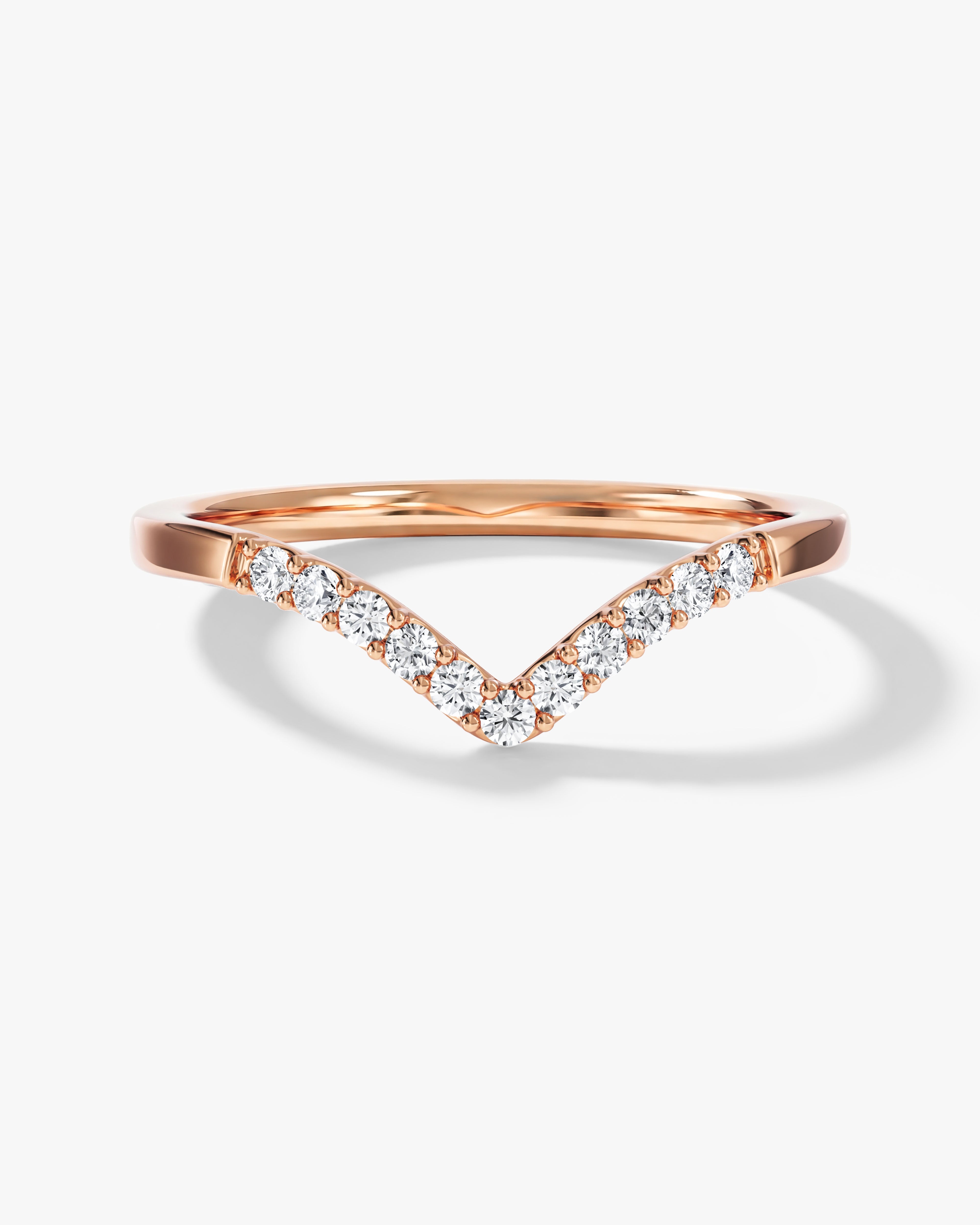 V-Shaped Wedding Band