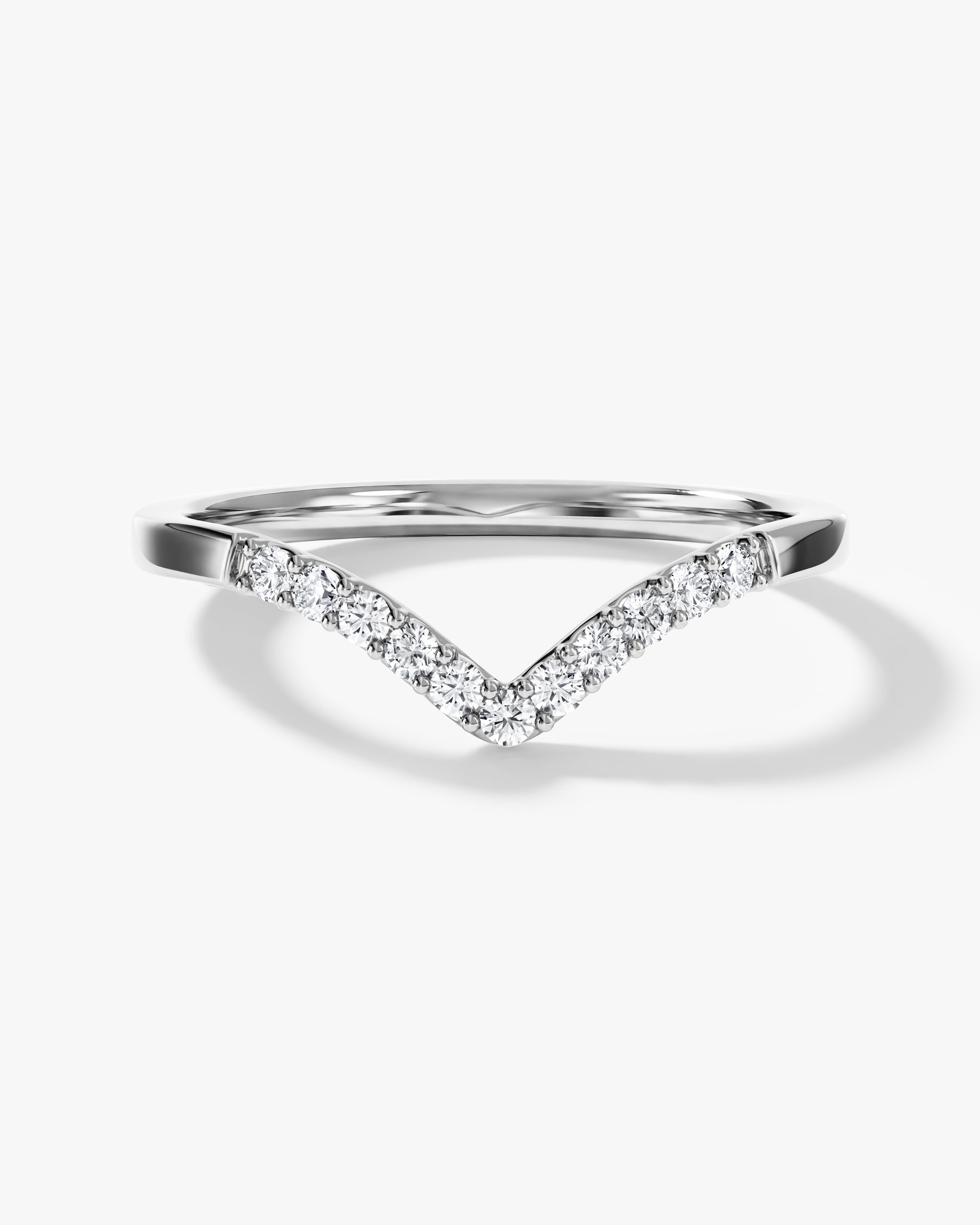 V-Shaped Wedding Band
