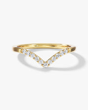 V-Shaped Wedding Band