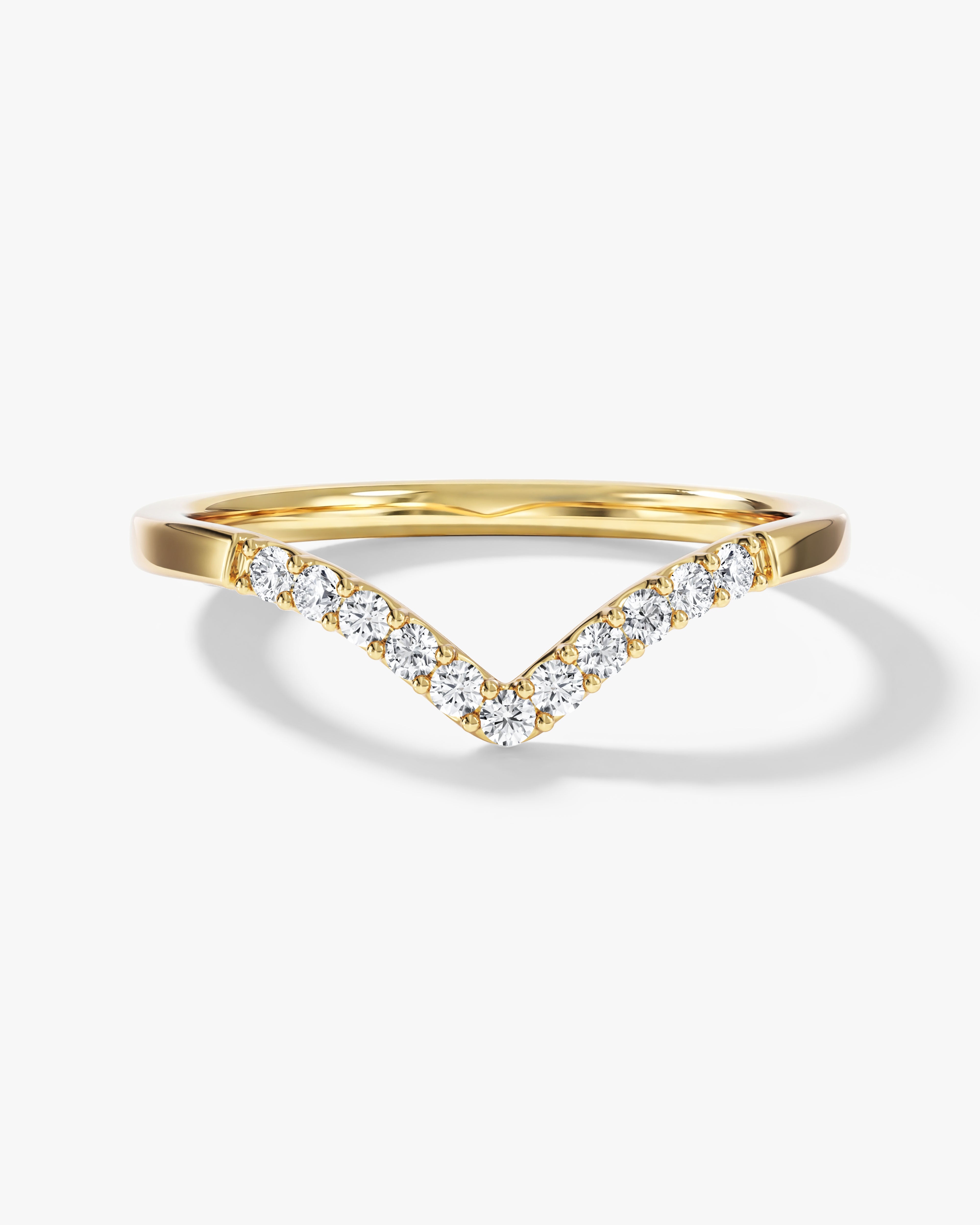 V-Shaped Wedding Band