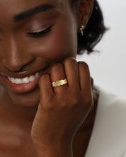 7mm Ice Matte Brushed Beveled Edge Wedding Band