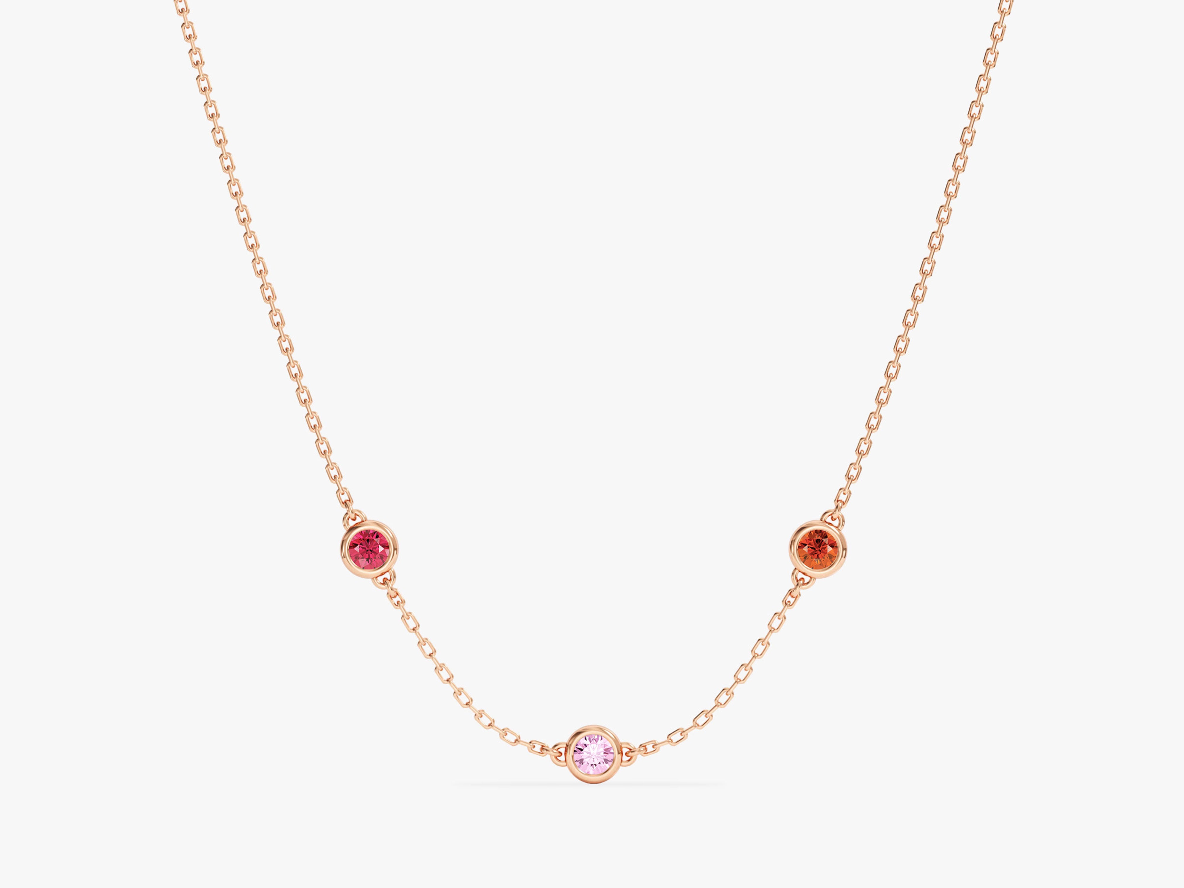 Celestial Station Birthstone Necklace