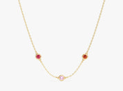 Celestial Station Birthstone Necklace