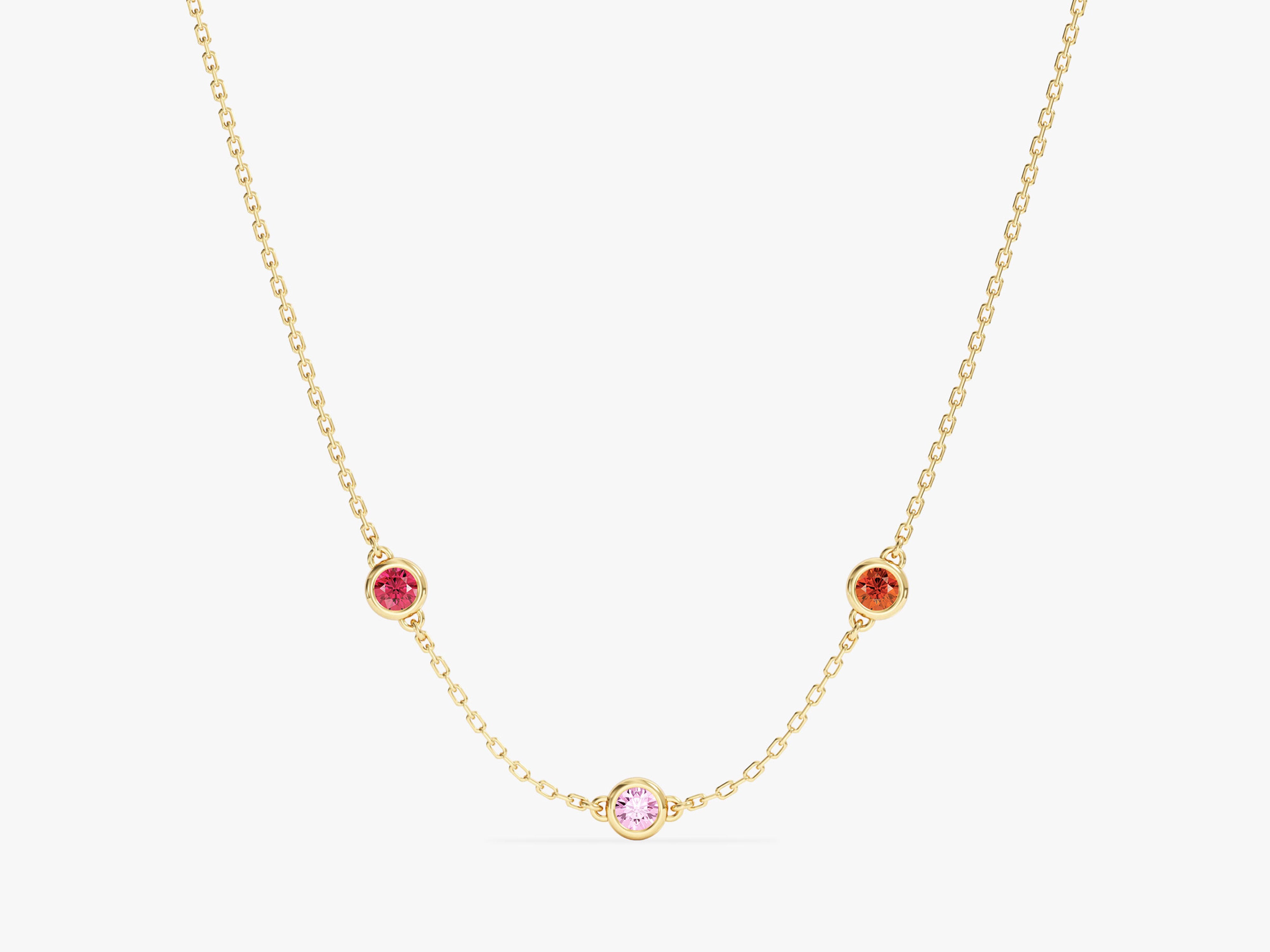 Celestial Station Birthstone Necklace