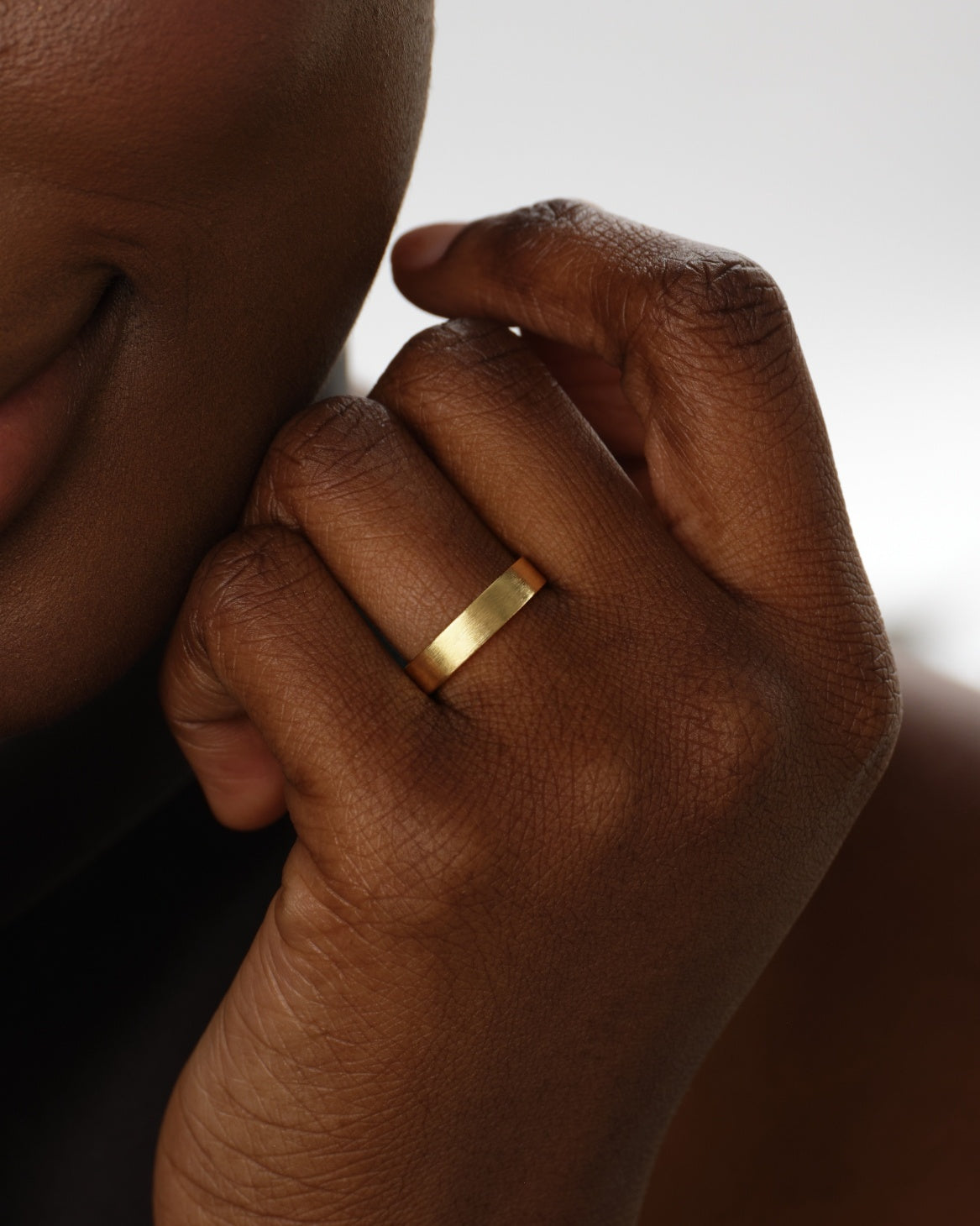 5mm Classic Flat Wedding Band - Matte Brushed