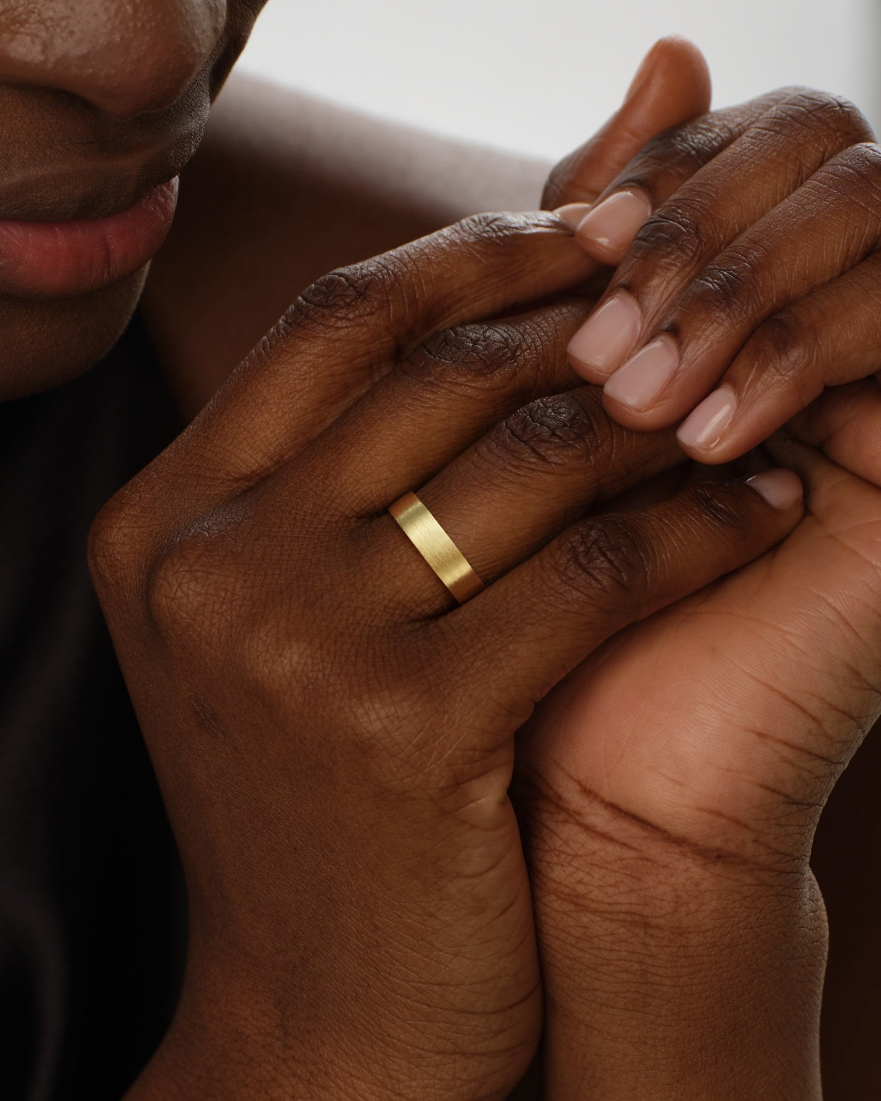 6mm Classic Flat Wedding Band - Matte Brushed