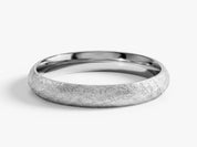 3mm Dome Wedding Band with Ice Matte Finish