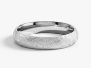 4mm Dome Wedding Band with Ice Matte Finish
