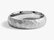 5mm Hammered Dome Wedding Band