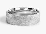 6mm Flat Wedding Band with Ice Matte Finish