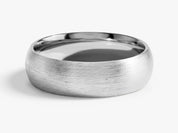 6mm Classic Dome Wedding Band - Matte Brushed