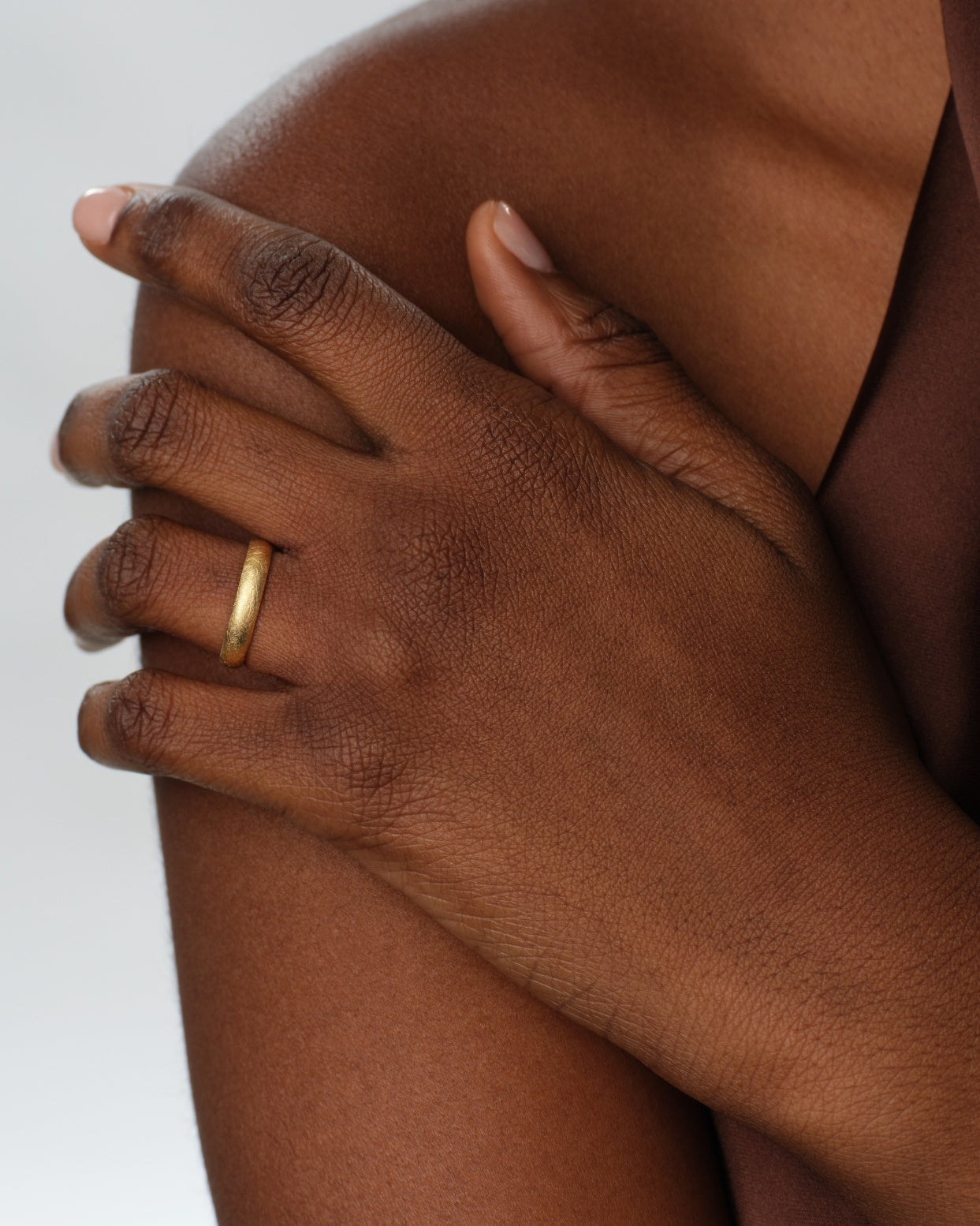 4mm Dome Wedding Band with Ice Matte Finish