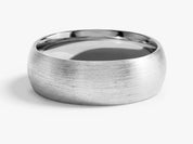 7mm Classic Dome Wedding Band - Matte Brushed