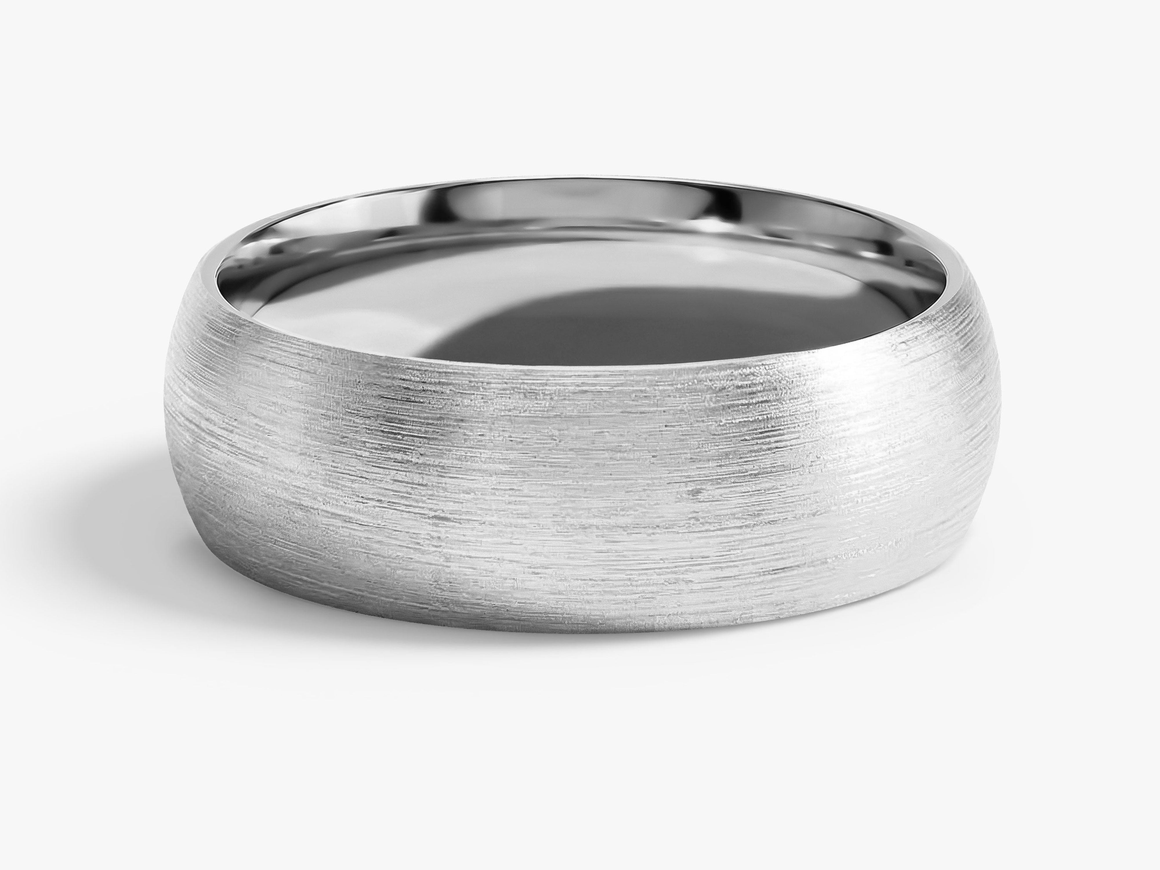 7mm Classic Dome Wedding Band - Matte Brushed