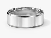 7mm Polished Beveled Edge Wedding Band