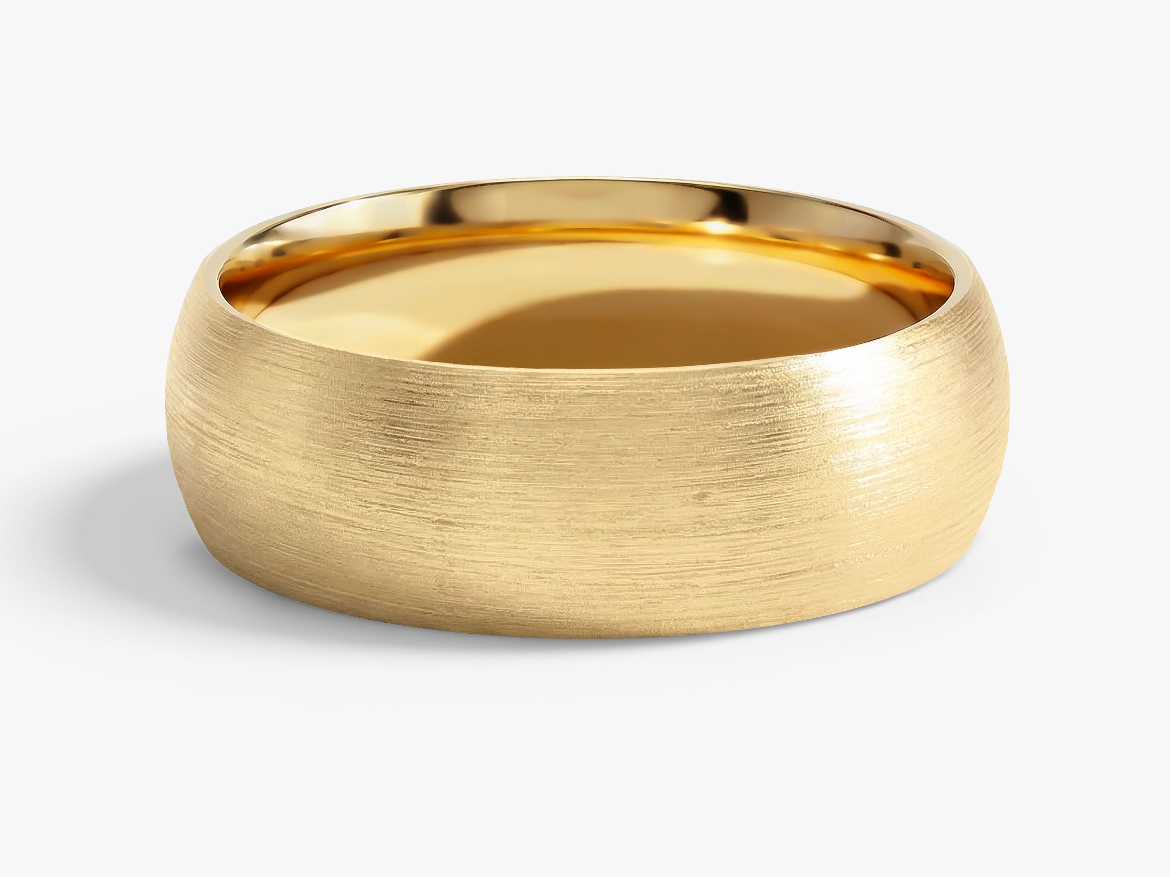 7mm Classic Dome Wedding Band - Matte Brushed