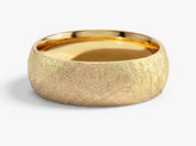 7mm Dome Wedding Band with Ice Matte Finish