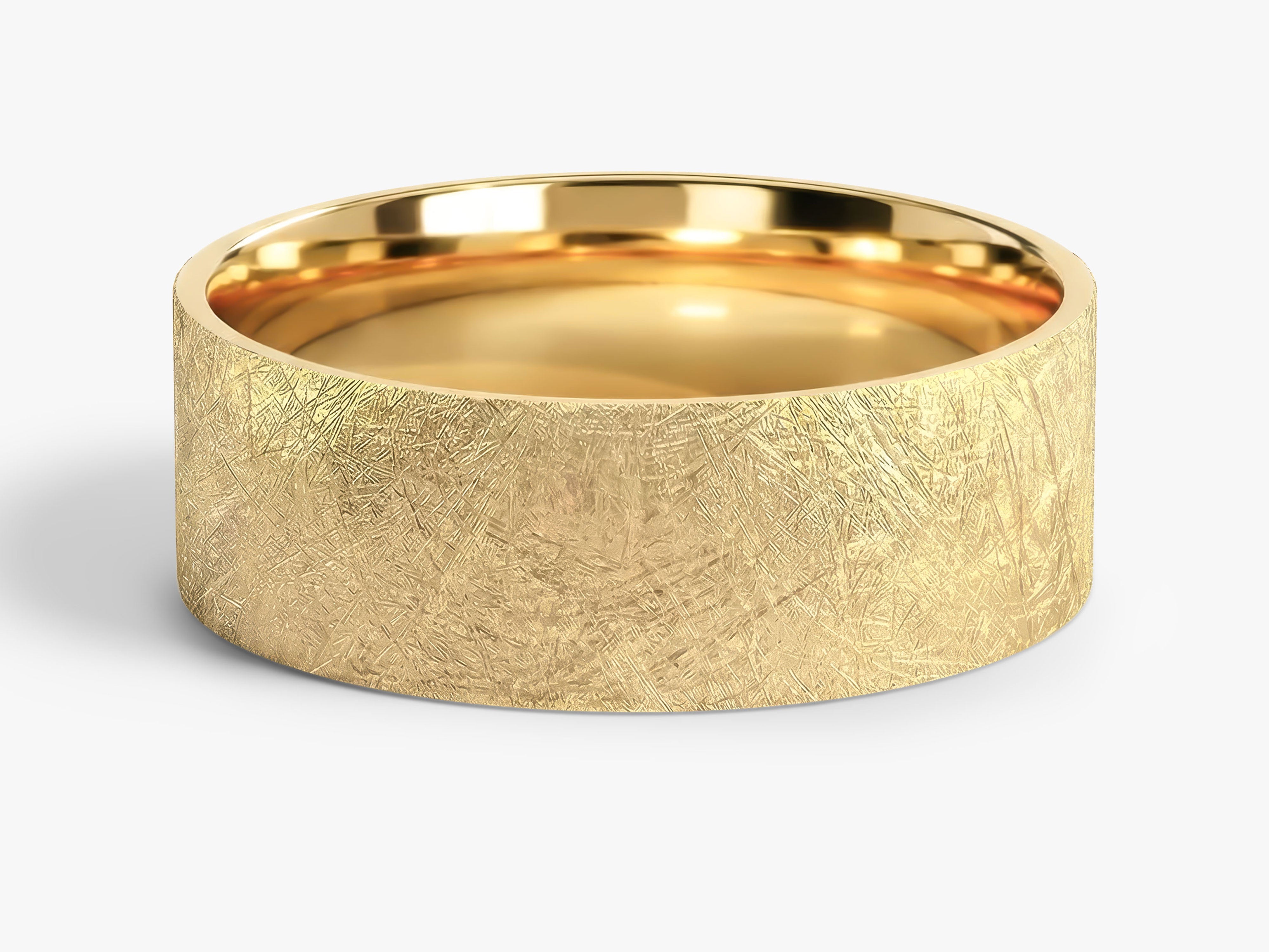 7mm Flat Wedding Band with Ice Matte Finish